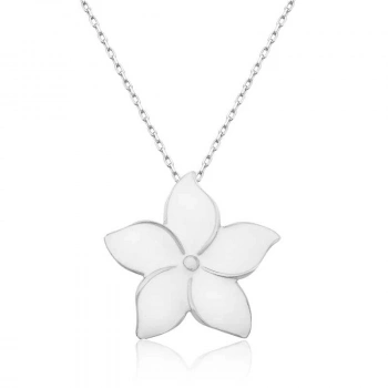 925 Ayar Gümüş Yasemin Çiçeği Kadın Gümüş Kolye T6758 (599)