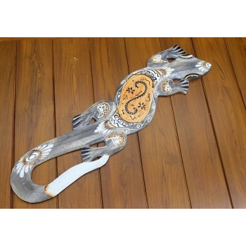 Ahşap Duvara Asmali Kertenkele Figürü Galileo-21