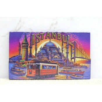 Ahşap İstanbul Temalı Magnet Alk4359