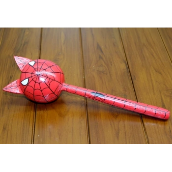 Ahşap Kedili Spiderman Marakas Tekli Polos:24