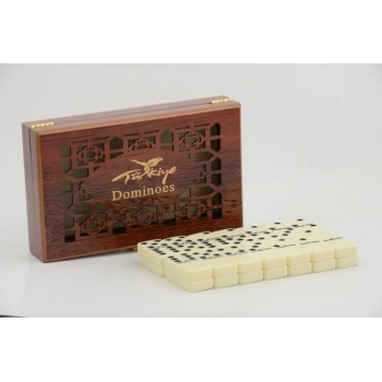 Ahşap Kutulu Melamin Domino Alk2268