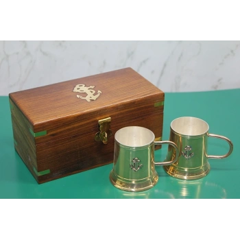 Ahşap Kutulu Pirinç Fincan Seti 4171b