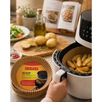 Airfryer Pişirme Kağıdı 100 Lü Yapışmaz Yağ Geçirmez Kağıt