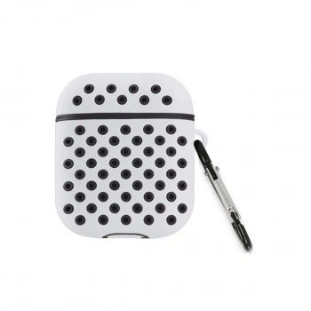 Airpods 2 (2.nesil) Spor Delikli Kılıf - Gri-siyah