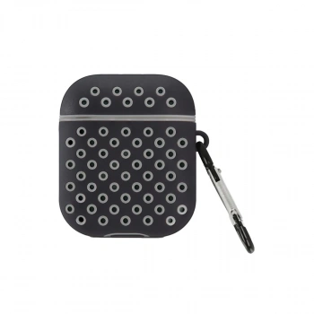 Airpods 2 (2.nesil) Spor Delikli Kılıf - Siyah-gri
