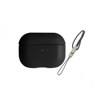 Airpods 3 (3.nesil) 405 Deri Kılıf - Siyah