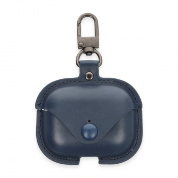 Airpods 3 (3.nesil) Çanta Deri Kılıf - Lacivert