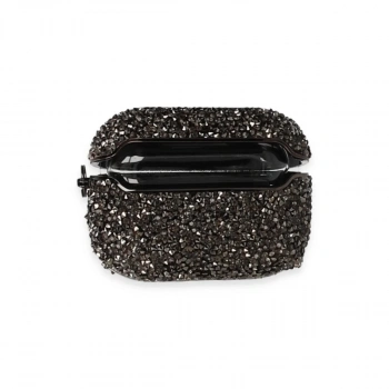 Airpods 3 (3.nesil) Mira Taşlı Kılıf - Siyah