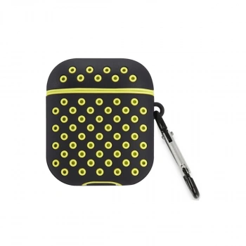 Airpods 3 (3.nesil) Spor Delikli Kılıf - Siyah-sarı