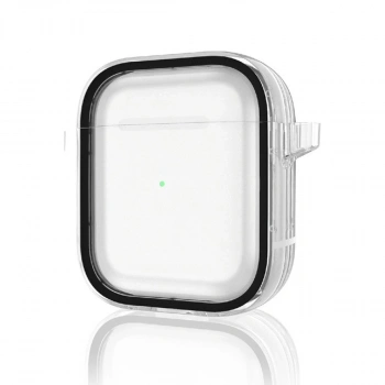 Airpods 4 (4.nesil) Shiny Şeffaf Kılıf - Siyah