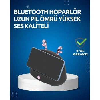 Akıllı Kablosuz Telefon Tutucu Ve Stereo Hoparlör – Kolay Kullanım Ve Yüksek Ses Kalitesi