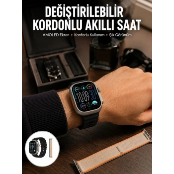 Akıllı Saat Çok Fonksiyonlu Unısex Sosyal Medya Girişli Bluetooth Bağlantılı Yeni Nesil