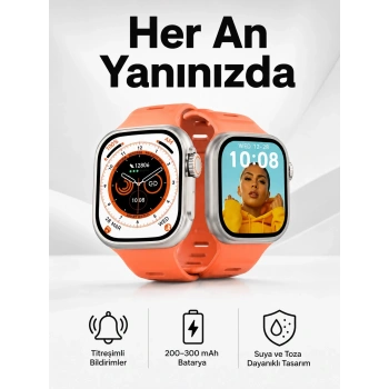 Akıllı Saat Gps, Sağlık Ve Uyku Takibi Arama Cevaplayan Bluetooth Bağlantılı (kopya)