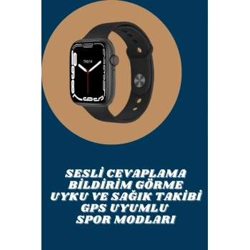 Akıllı Saat Tema Değiştirme Uyku Ve Sağlık Takibi Sesli Asistan Bildirim Görme