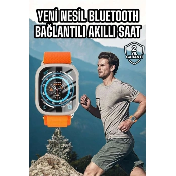 Akıllı Saat Uyku Ve Spor Takibi Yeni Nesil Bluetooth Bağlantılı Amoled Ekran