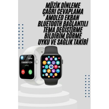 Akıllı Saat Yeni Nesil Android Ve İos Uyumlu Titreşim Modlu Alarm Kronometre