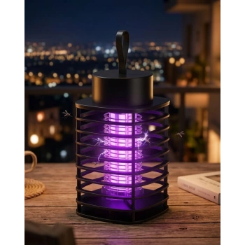 Akıllı Sivrisinek Öldürücü Lamba Güçlü Uv Işık Ve Elektrik Çarpma Teknolojili