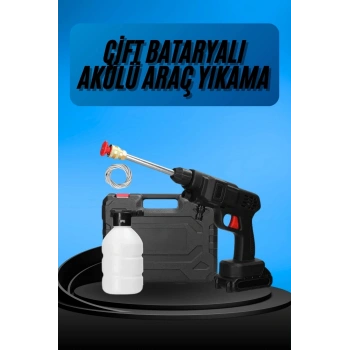 Akülü Oto Araç Yıkama Yüksek Basınçlı Araba Yıkama Makinesi Şarjlı