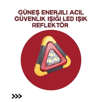 Alüminyum Gövdeli Led Üçgen Reflektörlü Acil Işık