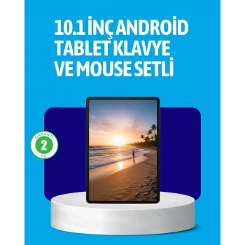Android 15 Tablet Klavyeli Mouse’lu Profesyonel Set