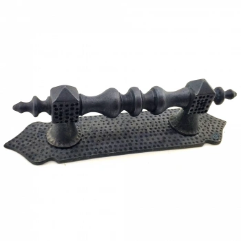 Antika Tarz Dekoratif Pirinç Ağır Kapı Çekme Kolu - 280x65 Mm, Oksit