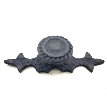 Antika Tarz Dekoratif Pirinç Çizgili Düğme - 25x80 Mm, Oksit