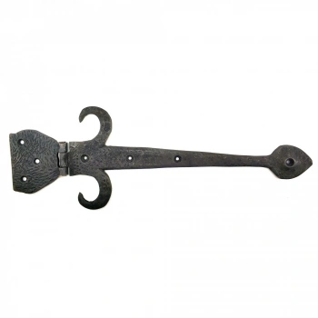 Antika Tarz Dekoratif Pirinç Kuyruklu Çanak Menteşe - 137x390 Mm, Oksit