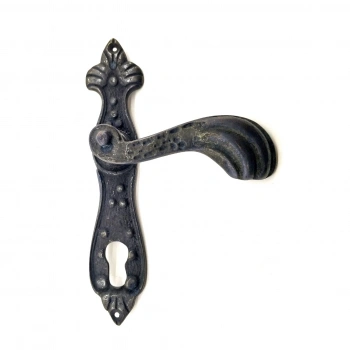 Antika Tarz Dekoratif Pirinç Mevlana Oda Kapı Kolu - 228x48 Mm, Oksit