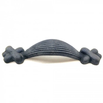 Antika Tarz Dekoratif Pirinç Örgü Mobilya Kulbu - 22x120 Mm, Oksit