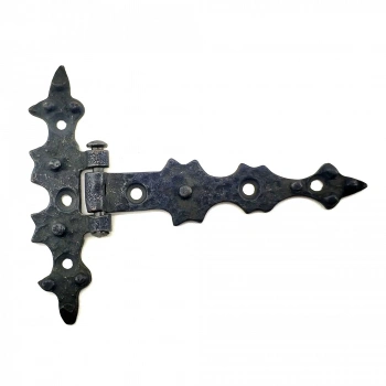Antika Tarz Dekoratif Pirinç Yıldız Kuyruklu Menteşe - 85x110 Mm, Oksit