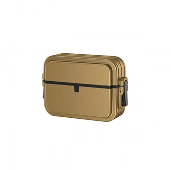 Apple Airpods 3 (3.nesil) 404 Kilitli Kılıf - Gold