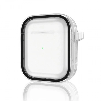 Apple Airpods 4 (4.nesil) Shiny Şeffaf Kılıf - Siyah