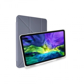Apple İpad 10.2 (8.nesil) Kılıf Kalemlikli Mars Tablet Kılıfı - Lavender