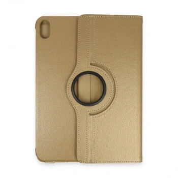 Apple İpad 2022 10.9 (10.nesil) Kılıf 360 Tablet Deri Kılıf - Gold