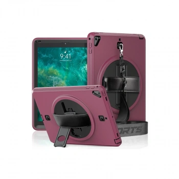 Apple İpad 5 Air 9.7 Kılıf Strap-c Otterbox Tablet Kapak - Mürdüm