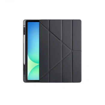 Apple İpad Pro 11 (2024) Kılıf Kalemlikli Hugo Tablet Kılıfı - Siyah