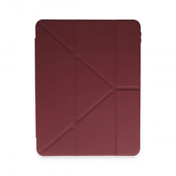Apple İpad Pro 12.9 (2021) Kılıf Kalemlikli Mars Tablet Kılıfı - Mürdüm
