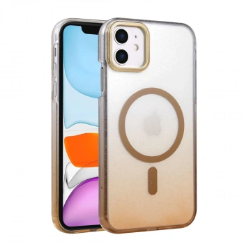 Apple İphone 11 Glossy Magsafe Kapak - Çöl Titanyum