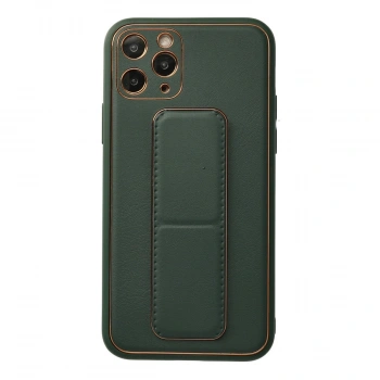 Apple İphone 11 Pro Kılıf Coco Deri Standlı Kapak - Yeşil