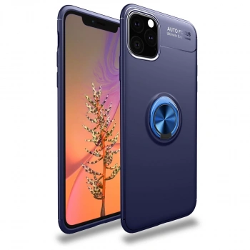 Apple İphone 11 Pro Kılıf Range Yüzüklü Silikon - Mavi