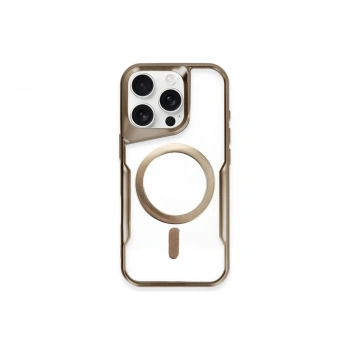Apple İphone 11 Pro Max Kılıf Boyi Magsafe Silikon Kapak - Kahverengi