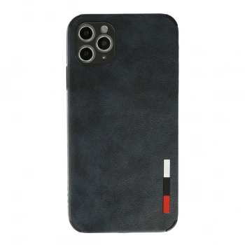 Apple İphone 11 Pro Max Kılıf Loop Deri Silikon - Lacivert