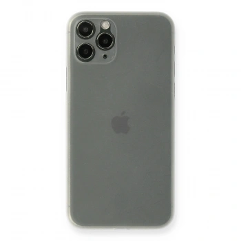 Apple İphone 11 Pro Max Kılıf Pp Ultra İnce Kapak - Beyaz