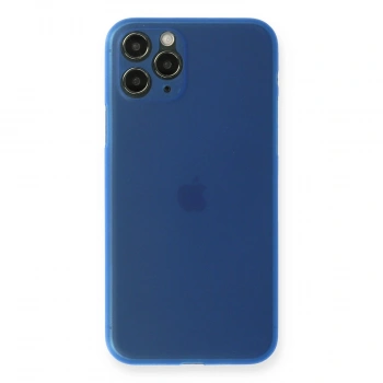 Apple İphone 11 Pro Max Kılıf Pp Ultra İnce Kapak - Mavi
