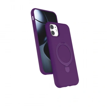 Apple İphone 11 Regal Magsafe Standlı Kapak - Derin Mor