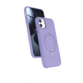 Apple İphone 11 Regal Magsafe Standlı Kapak - Lila