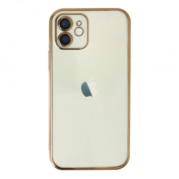 Apple İphone 12 Kılıf Razer Lensli Silikon - Gold