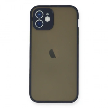 Apple İphone 12 Mini Kılıf Montreal Silikon Kapak - Lacivert