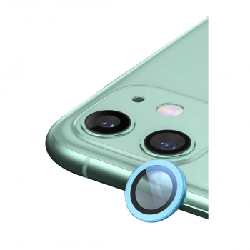 Apple İphone 12 Mini Raze Metal Kamera Lens - Mavi