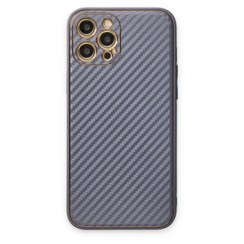 Apple İphone 12 Pro Kılıf Coco Karbon Silikon - Gri